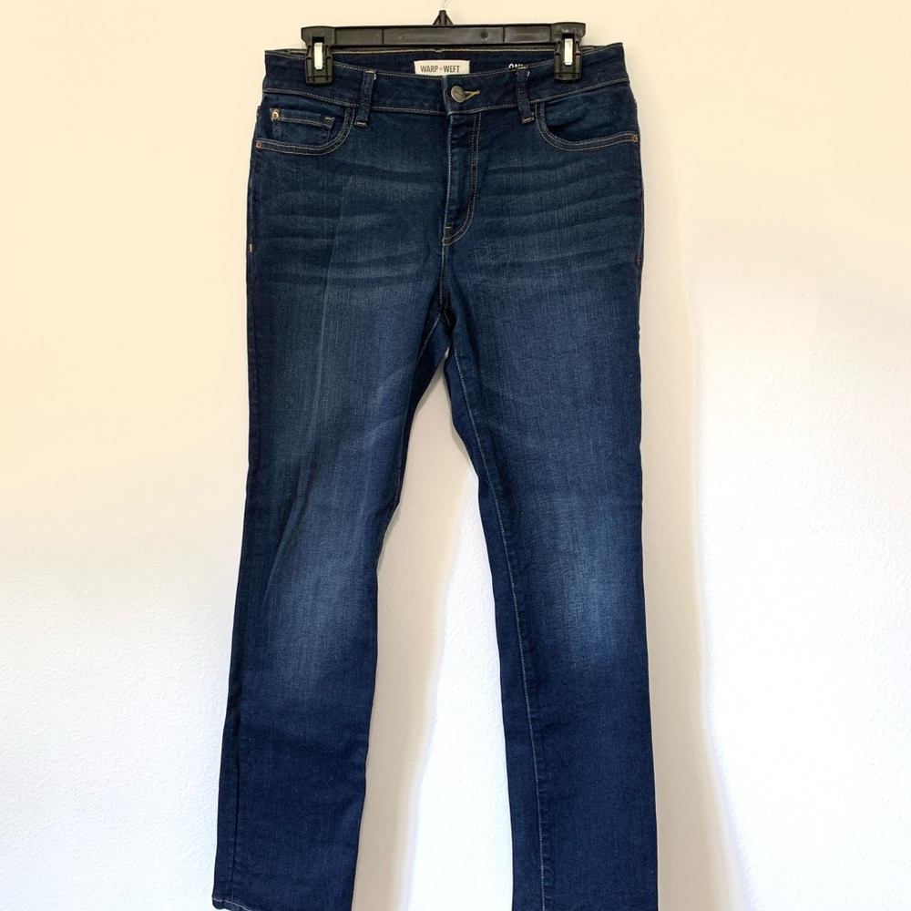 Warp + Weft Blue Straight Leg Jeans